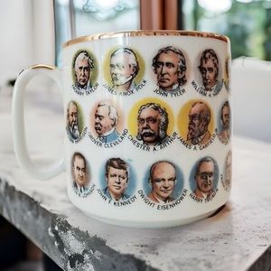 Vintage 1966 Chadwick Miller Presidents Faces Coffee Cup